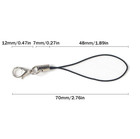 50pcs Lobster Clasp Lanyard Straps Phone Charm Wrist Cord Diy Set - New
