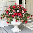 2pcs Artificial Petunia Flowers For Outdoors  Fake Flowers For D-pink White
