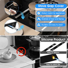 2 Pcs Stainless Steel Stove Gap Covers Retractable 13 8 -27 5  Heat Resistant