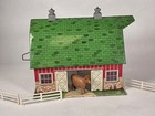Vintage Marx     Lazy Day Farm      tin Litho Barn      w  Toy Animals   Accessories