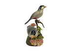 Vintage Hand Carved And Painted Java Sparrow Figurines Unsigned Lou Swientek