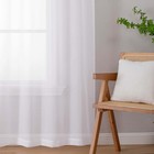 White Sheer Curtains For Bedroom 84 Inches Long 2 Panels Set  Light Filtering Us