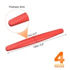 4pcs Car Door Edge Guards Anti-collision Side Door Edge Protector  Red