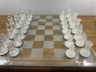 Vintage Bombay Company  Glass  Chess  Set 14  -new In Original Box
