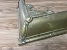 Victorian Revival Brass Fireplace Fender Scrollwork 48 