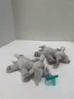 Avent Plush Elephant Pacifier Holder And Soothie Lot Of 2