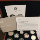 Royal Mint 2017 Premium Proof Coin Set 14 Coin Collection In Display Box   Coa 