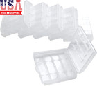 Battery Storage Case For Aa aaa  Battery Holder Box  6pack Clear 