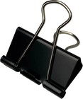 40pcs Medium Binder Clips 1 25 Inch Black Paper Clamps Office School Supplies   