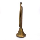 Vintage 13  Brass Bugle Horn Military Taps Musical Instrument Home Decor