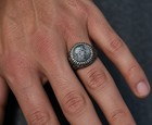 Roman Emperor Hadrian Genuine Ancient Silver Coin 925 Solid Silver Ring With Coa