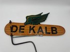 Htf 1920s-1940s Vtg Dekalb Seed Metal Weathervane Sign Double-sided Advertising