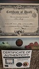 Eminem Signed Death Of Slim Shady Limited Edition Of 150 Death Certificate