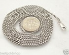 1 8mm Polished Anti-tarnish Round Box Chain Necklace Real 925 Sterling Silver