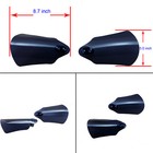 Ink Black Hand Guard Wind Deflector Protector For Harley Sportster Touring Dyna