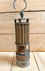 Antique Wolf Safety Coal Miner Lantern     Brass Carbide Lamp Vintage Mining Light