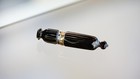 Victorian Art Nouveau Carved Agate Gild Sterling Silver Sewing Needle Case