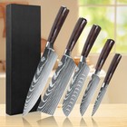 Handmade Hand Forged Damascus Steel Chef Knife Set Kitchen Knives New