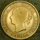 1859 Canada Large Cent  Lovely Narrow 9 Circulated Brown Queen Victoria Penny