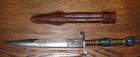 Vintage Rare High Life H d a  Dagger Knife With Leather Sheath