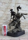 Arizona Cowboy Bronze Sculpture By Remington Cowboy Bucking Horse Statue Western