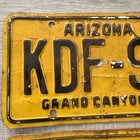 1969-72 Arizona Az License Plate Tag    kdf-914        Antique  Vintage  Grand Canyon