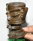 4 old Antique Chinese Dynasty Bronze Sanxingdui People Person Statue Sculpture