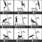Multifunction Power Tower Exercise Equipment pull Up Dip Station height Adjustab