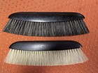 Vintage Travelers Clothes Suit Hat Brush Lot Of 2 Real Ebony Wood Made In France