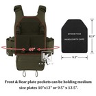 Krydex Low Vis Slick Molle Plate Carrier   Tactical Placard Holder   Drop Pouch