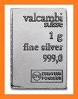 10 Gram Silver Bar  Valcambi Suisse      999 Fine Pure Silver   