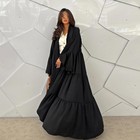 Dubai Embroidery Abaya Robe Muslim Women Long Dress Robe Kaftan Turkey Gown Eid