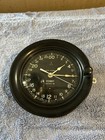 Vintage Seth Thomas Us Navy Nautical 24 Hour Ship Clock With Key