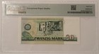 East Germany 1986 20 Mark Bank Note Goethe Ch Unc 64 Epq Pmg