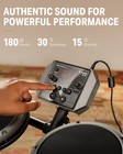      Donner Ded-80 Electric Drum Set With Throne Headphones Melodics Lesson Gray