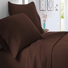 1000tc Ideal Egyptian Cotton Bedding Collection Select Size Brown Solid