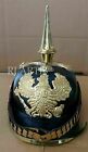 German Leather Long Spike Pickelhaube Helmet  Officer   s Grade Prussian