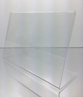 Dazzling Displays 5 Acrylic 6  X 4  Slanted Sign Holders
