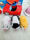 Lot Of Zhu Zhu Pets Sports Car And Ball With Box 3 Hamsters And Accessories Used