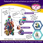 Bagel Cascade Bird Toy For Large Birds Durable Chew And Play Parrot Toy