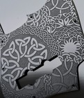 Custom Engraved Celtic Knot Acrylic Jazz Bass Pickguard      10   hole  Standard