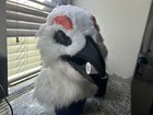    awebo    Ptarmigan Pre-made White Grouse Bird Fursuit Head
