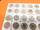 58 Piece Vintage Wooden Nickels Tuits Lot 4 - Great For Collection