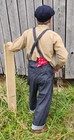 Reproduction 1910-1925 Denim Bib Overalls Homespun Workwear