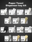 29pcs Dispenser Key Set  For Most Popular Paper Towel  Toilet Paper  Soap Dis   