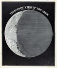 C 1850 Smith Astronomy Print Telescope View Moon Last Quarter West Quadrature
