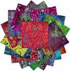 Batik  Pre Cut Charm Pack 5  Squares 100  Cotton Fabric Quilt 100 Pieces