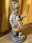 Crocodile Butler Aligator Butler Statue   Tray Missing