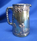 Rare Unusual Wedgwood Metal Finish Classical Figures Pitcher