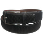 Greg Norman Golf Men s Leather Side Stitch Stretch Fit Perforated Belt New